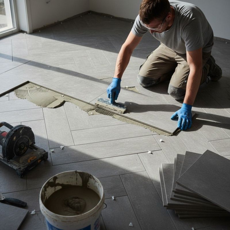 Tile Floor Installation